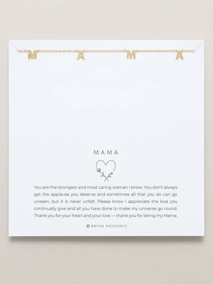 Collana Mama per la vendita all'ingrosso da parte di Bryan Anthonys