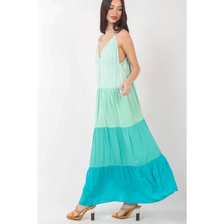 Apolline – Großhandel Kleid – Damen – Sommer-Maxikleider im Farbblock-Design für Damen