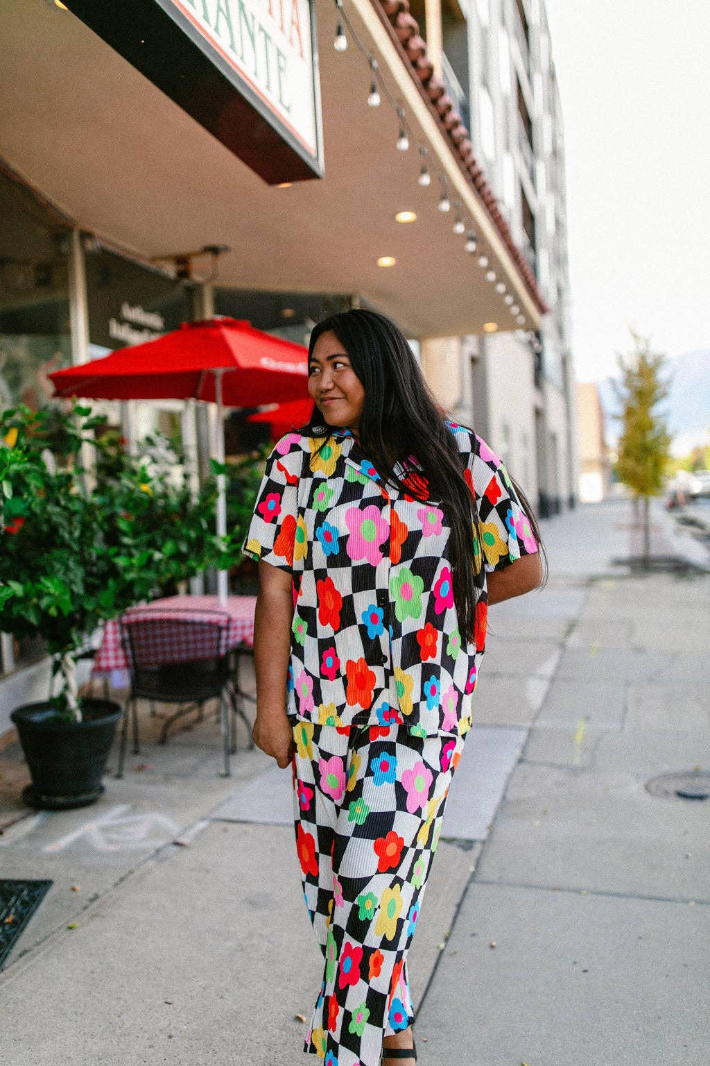 Taby Originals – wholesale Set med topp och byxa – Dam – TABY ORIGINAL: In My Blooming Era Plisse Set I STORLEKAR XS-5X***9