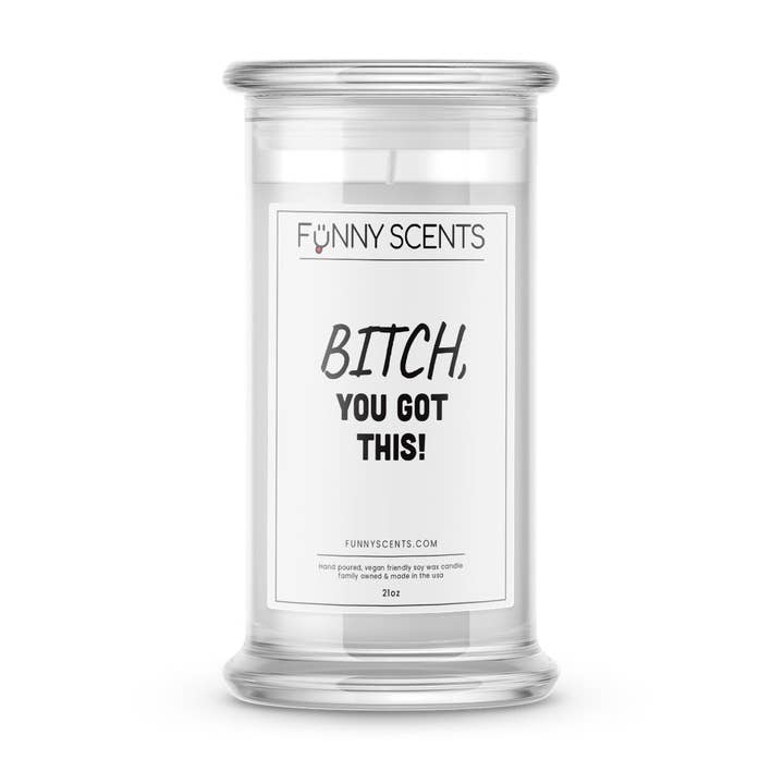 Bitch, du schaffst das! Lustige Kerzen für den Großhandel von JewelryCandles.com