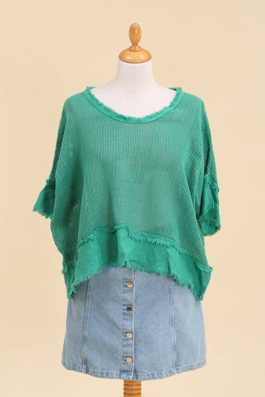 LINEN & COTTON HOUSE – Großhandel Bluse – Damen – TOP AUS BAUMWOLLSTRICK 23911 100 % BAUMWOLLE8