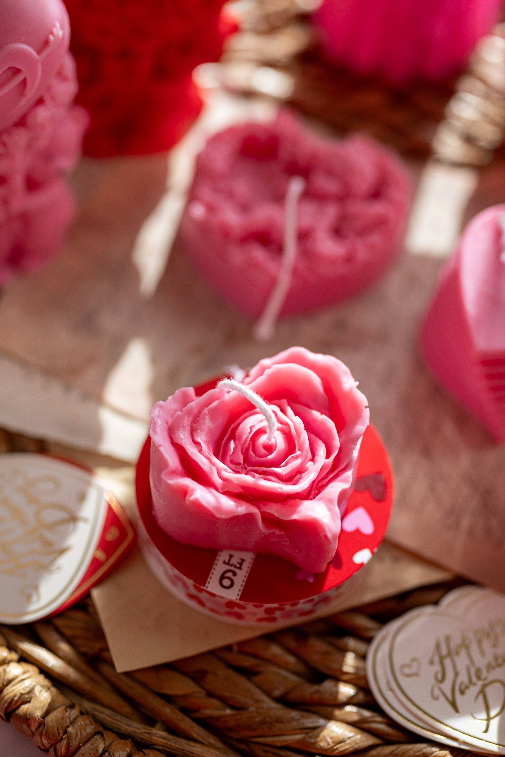 MySunshineCandless – wholesale Prydnadsljus – Litet blomljus, pionbukett, pionljus, alla hjärtans dag4