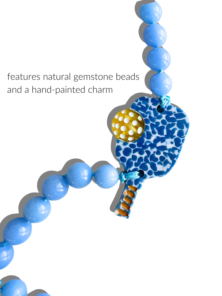 Solar Eclipse - Wholesale Phonecase Strap - Hand-painted Pickleball Gemstone Bracelet Phone Chain1