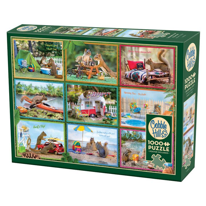 Outset Games and Cobble Hill Puzzles - Wholesale Puzzle - Adult - Squirrels on Vacation 1000pc Puzzle