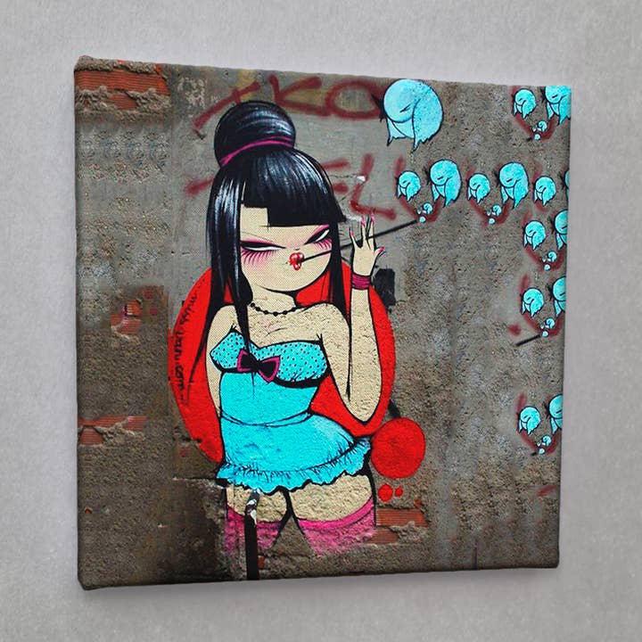 Leinwanddruck Streetart #00692 missvan für den Großhandel von Eicie