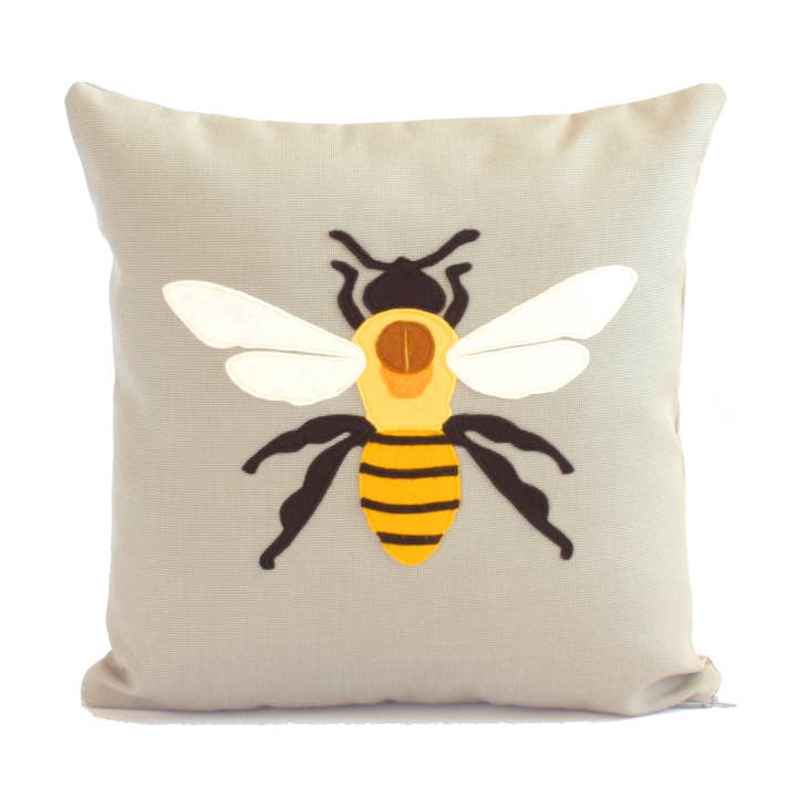 Science Diagram Pillow Cover - Bee for wholesale by Dirtsa Studio