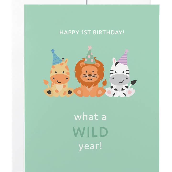 Tarjeta de cumpleaños Classy Kids Wild Year para venta al por mayor de Classy Cards Creative