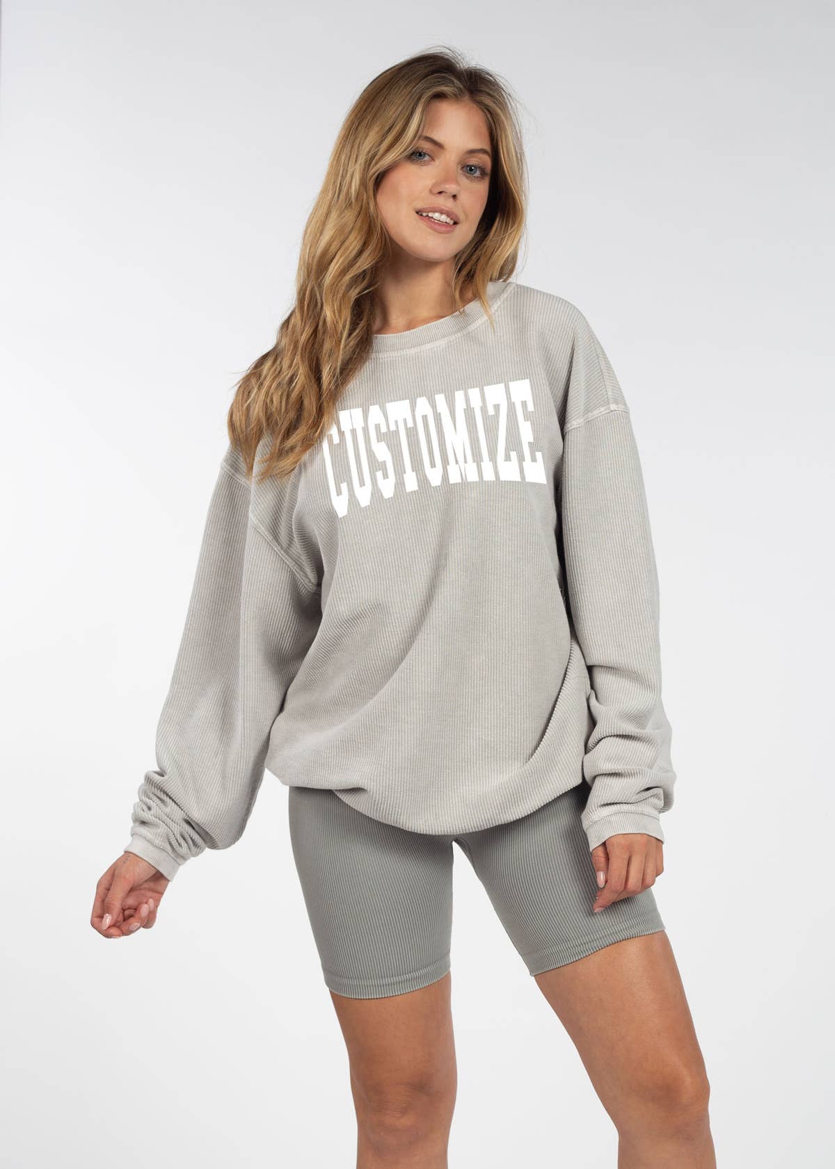 chicka-d - Wholesale Graphic Sweatshirt - Women's - The Original Custom Graphic Corded Crew, Jumbo Squeeze15