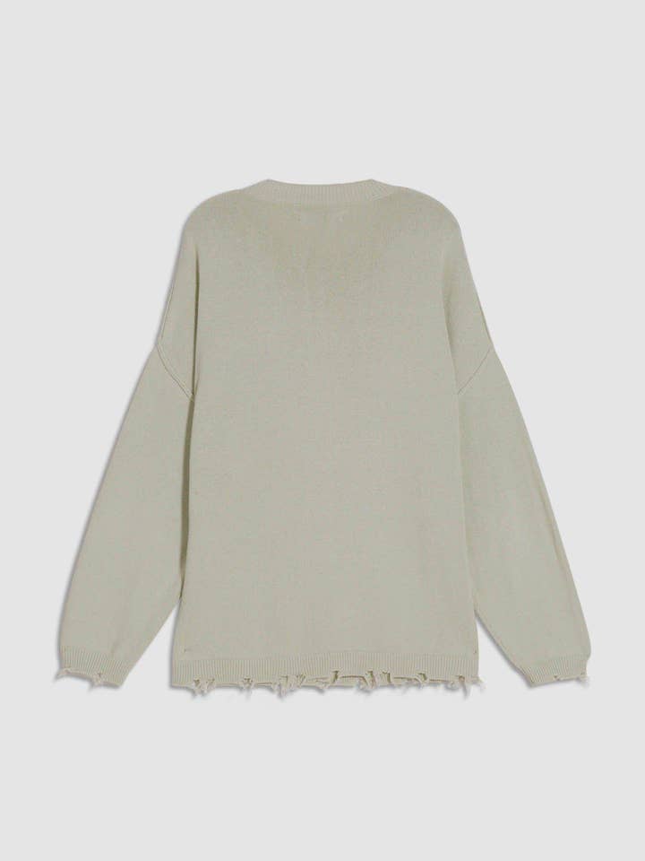 Robink – wholesale Knitted jumper – Men′s – Konus Men's Oversize Sweater in Green