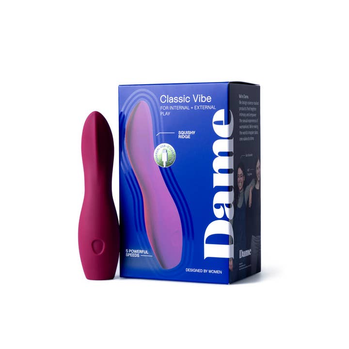 Dame Products - Wholesale Sex Toy - Dip, Versatile Classic Vibrator - Plum5