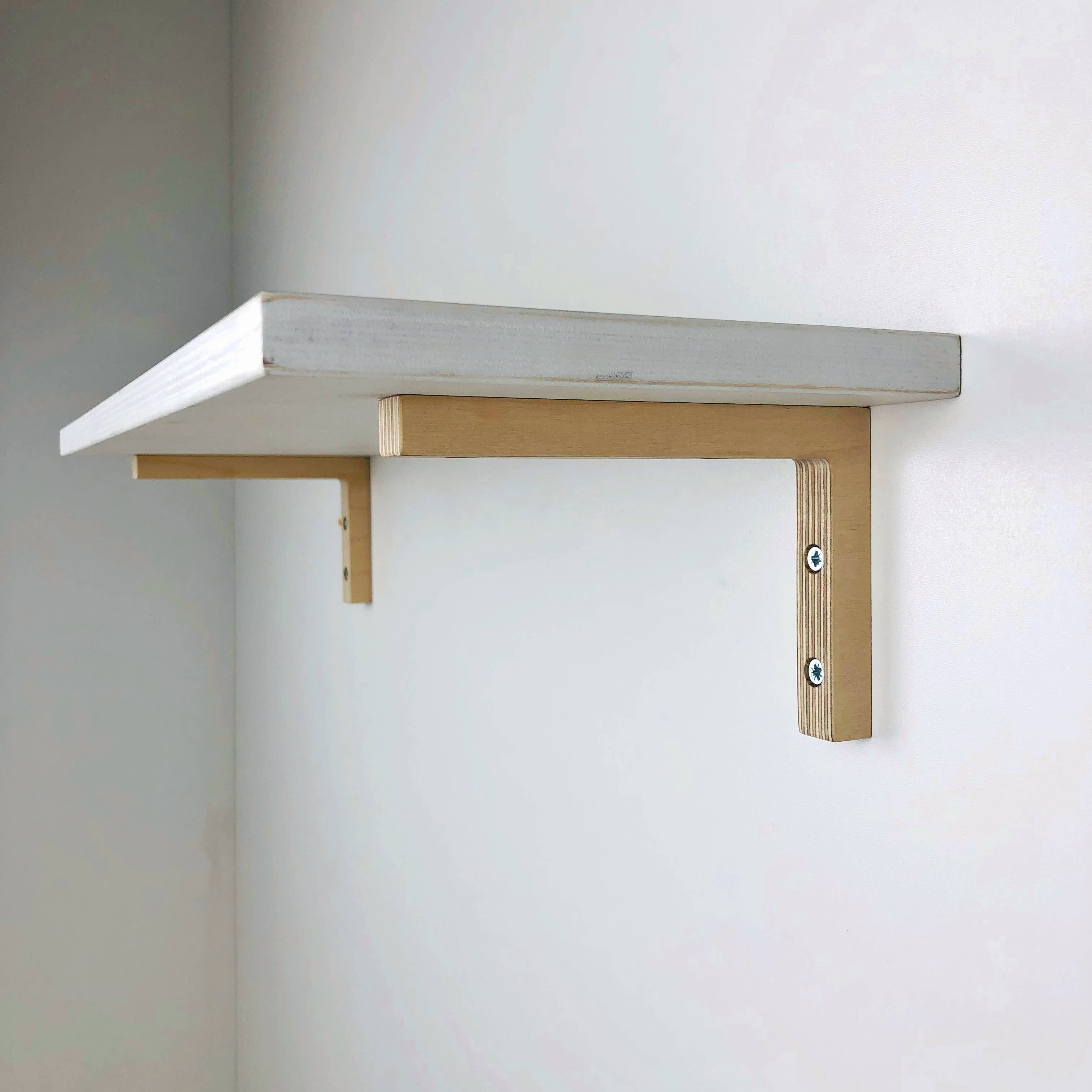 Even Wood - Wholesale Wall Mounted Shelf - Wooden shelf brackets 6"x4" natural5