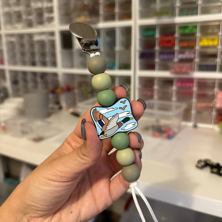 Ridge & Co Teething Shop LLC - Wholesale Pacifier Clip - Baby - WS Mallard Pacifier Clips