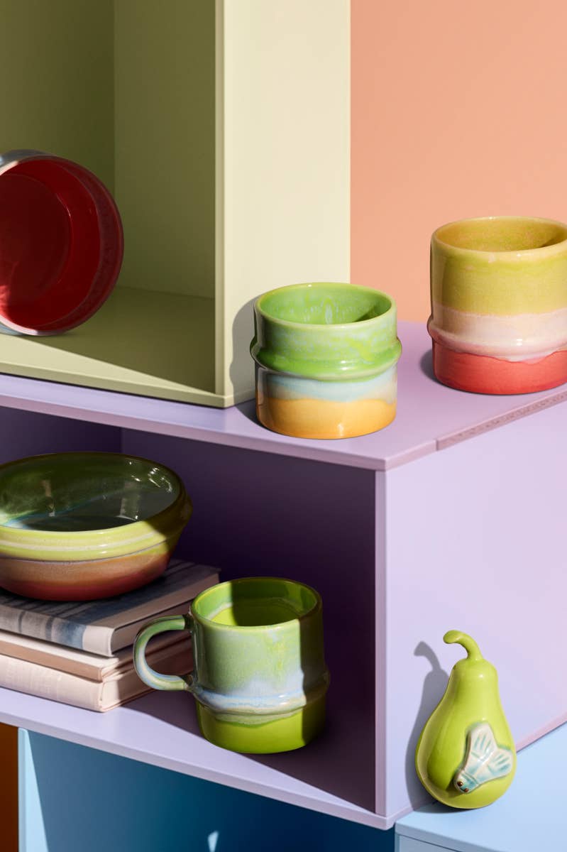 Danish Design Collective - Wholesale Drinking Glass/Cup - Kähler - Poppery - Sculptural Colorful Ceramic Mug6