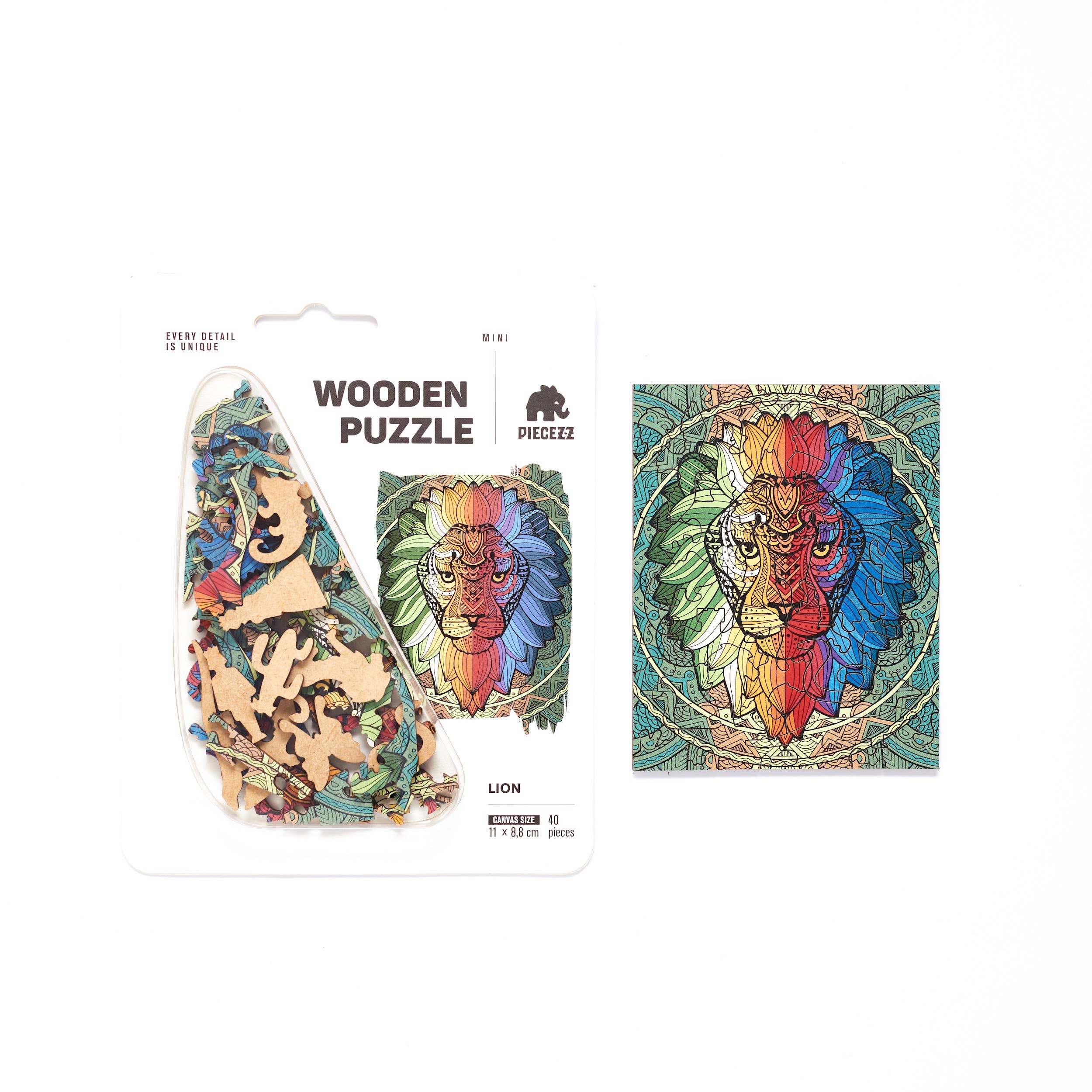 Geek Toys US – Puzzle - Crianças por atacado – Puzzle Piecezz Tamanho Bolso - Leão4