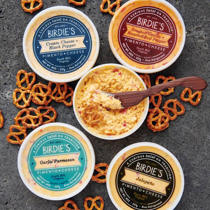 Birdie's Pimento Cheese - Wholesale Cheese - Restock Pack - 28 tubs mix of 4 flavors of Pimento Cheese3
