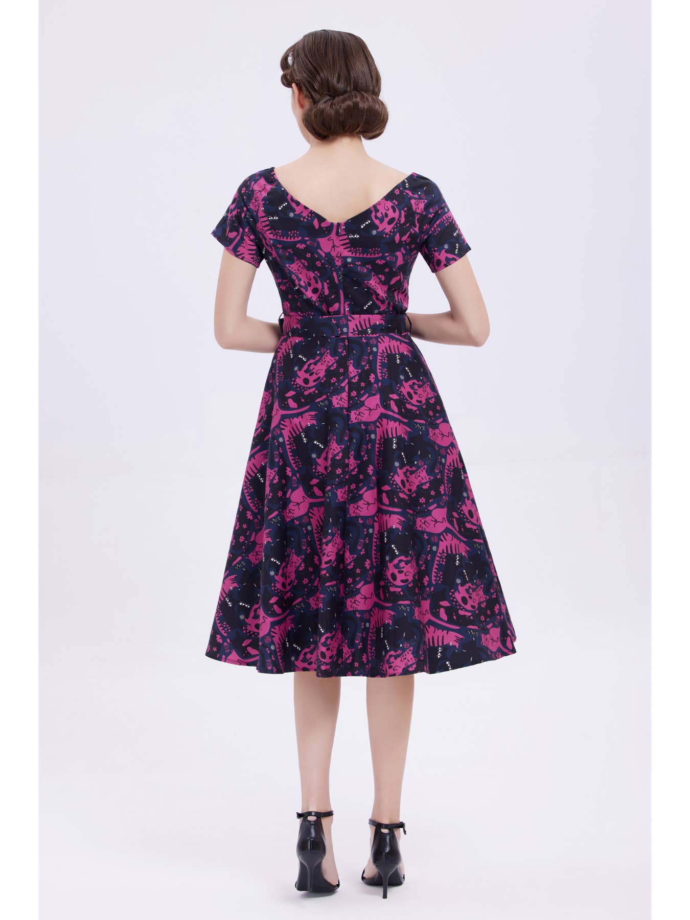 228133-PINK MULTI | Bella | Swing Dress w/ Pockets for wholesale on Faire2