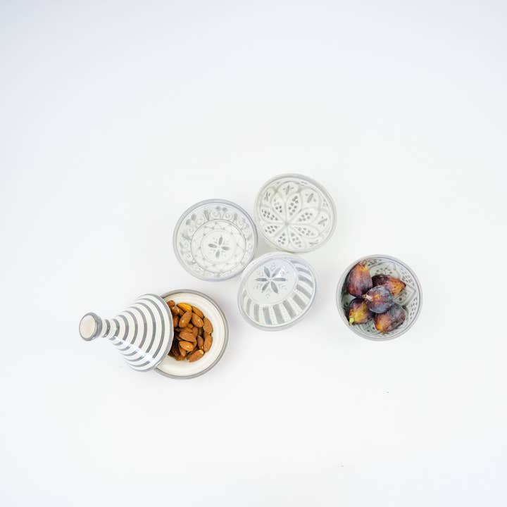 atelierBOEMIA - Wholesale Decorative Plate/Dish/Bowl - Safi Ceramic Tapas Bowls - Set of 4 Patterns12