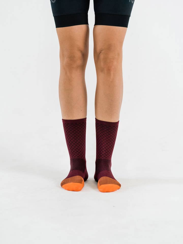 Down The Road - Wholesale Socks – Men's - Tour socks - Italian Plum3
