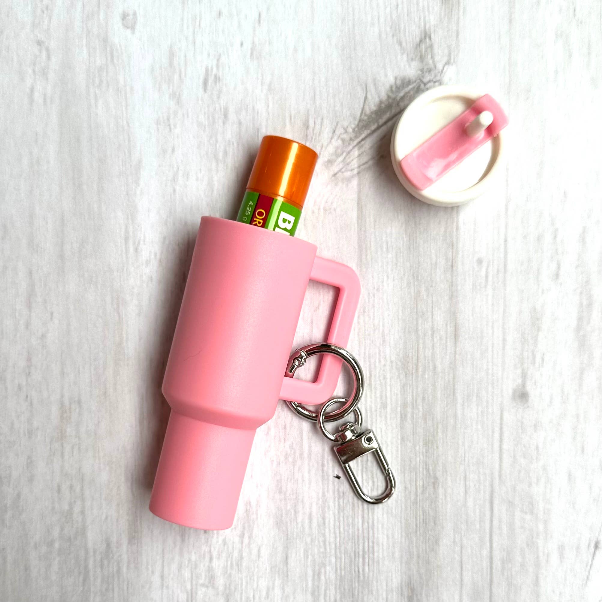 iconic mi - Wholesale Keychain - Women's - Mini Tumbler Keychain Carry Storage Container Light Pink2
