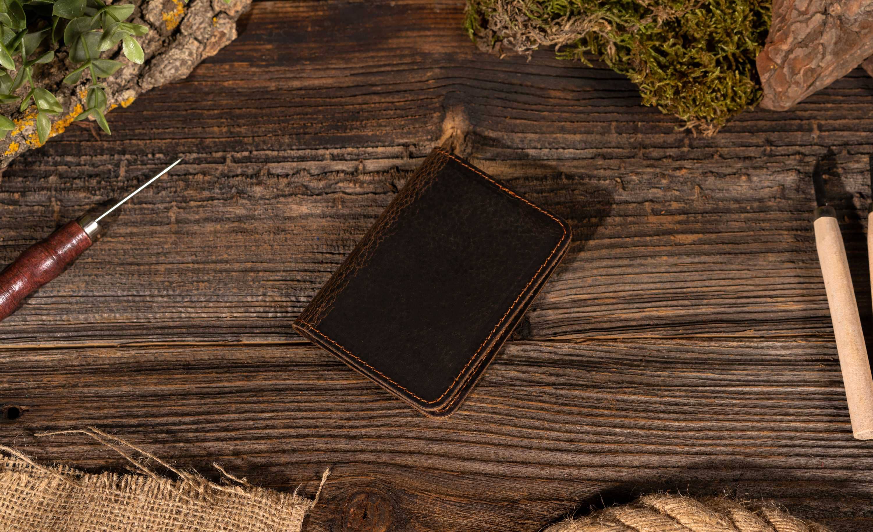 American Leather Goods – Carteira – Homem por atacado – Carteira em pele genuína, carteira artesanal9