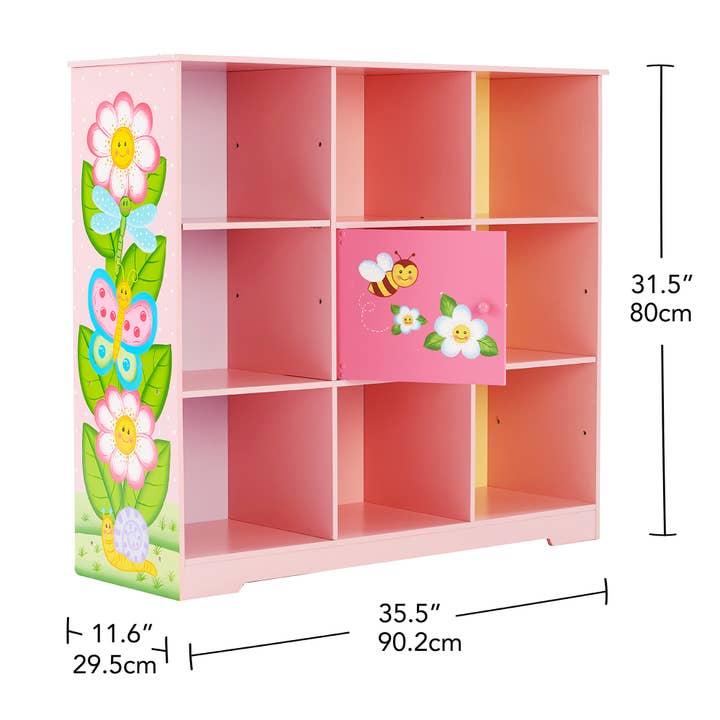 Pink Green Toy Furniture -Magic Garden Adjustable Cube Bookshelf for wholesale on Faire3