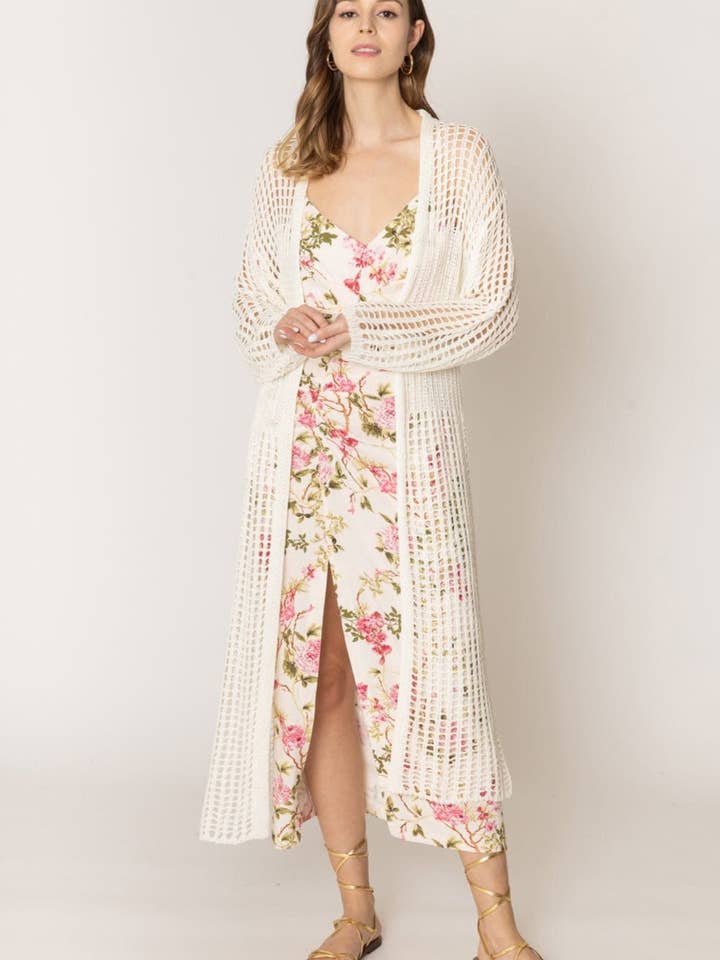 WLC410041 Long cardigan en crochet Sloane pour la vente par MiMi Wholesale