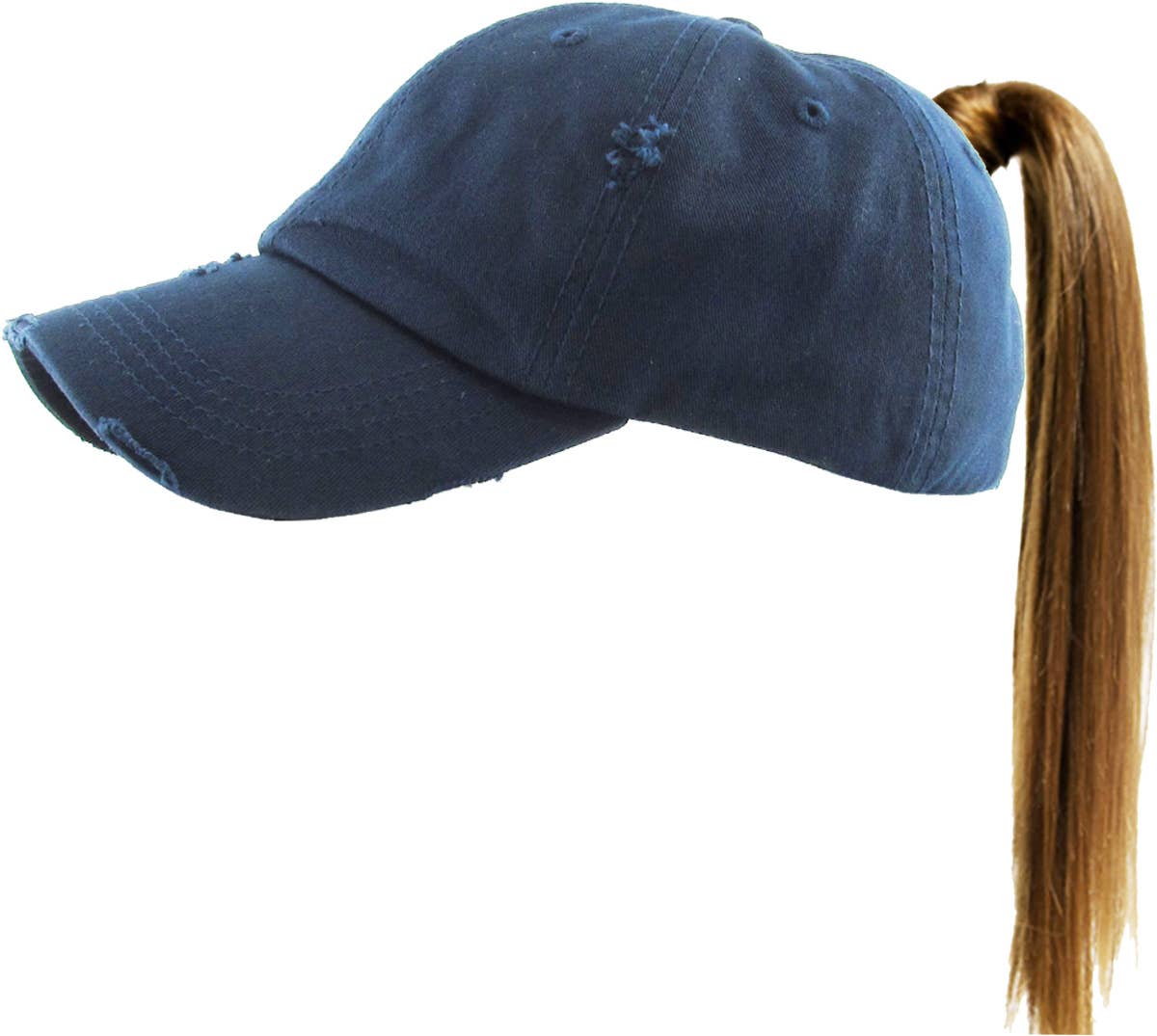 KBETHOS - Wholesale Ponytail Cap - Women's - Ponytail Washed Distressed Cotton Cap84