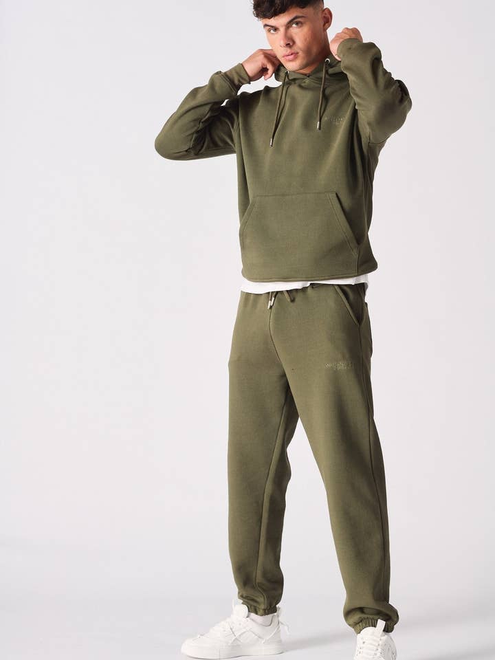 Oasis Pullover Hoodie – Khaki voor wholesale door JMOJO UK Limited