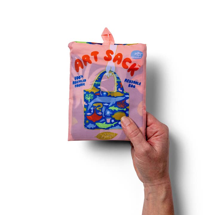 Yellow Owl Workshop - Wholesale Tote Bag - Women's - Sea Animals Art Sack® by Banquet Workshop - Beach Tote Bag2