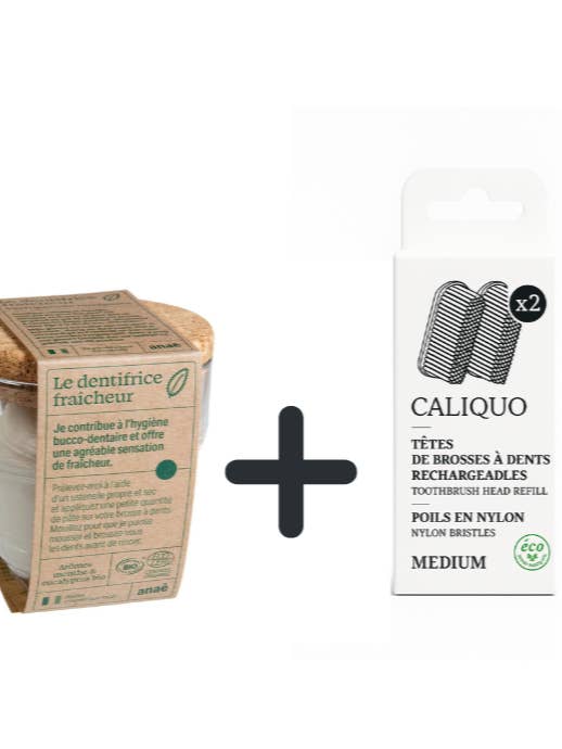 Solid toothpaste + 2 free refills for wholesale by CALIQUO