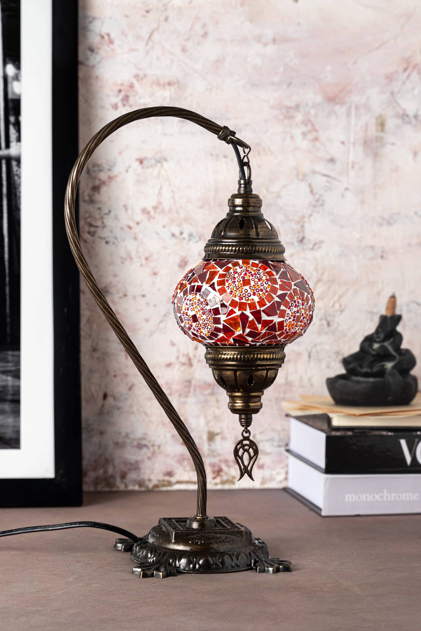 KAFTHAN - Wholesale Accent/Desk Lamp - Swan Neck Mosaic Lamps | Christmas & Holiday Decor Lighting11