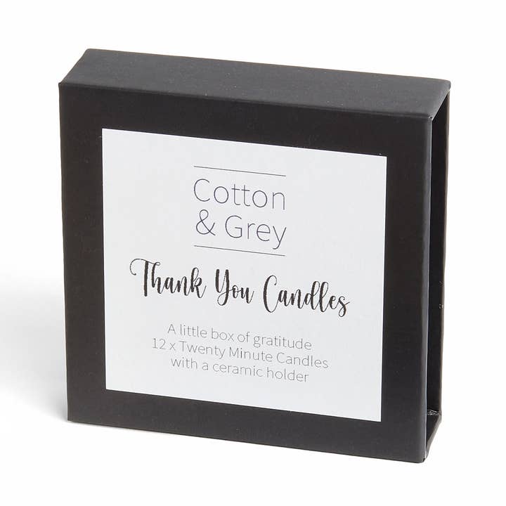 Thank You Candles for wholesale by Cotton & Grey
