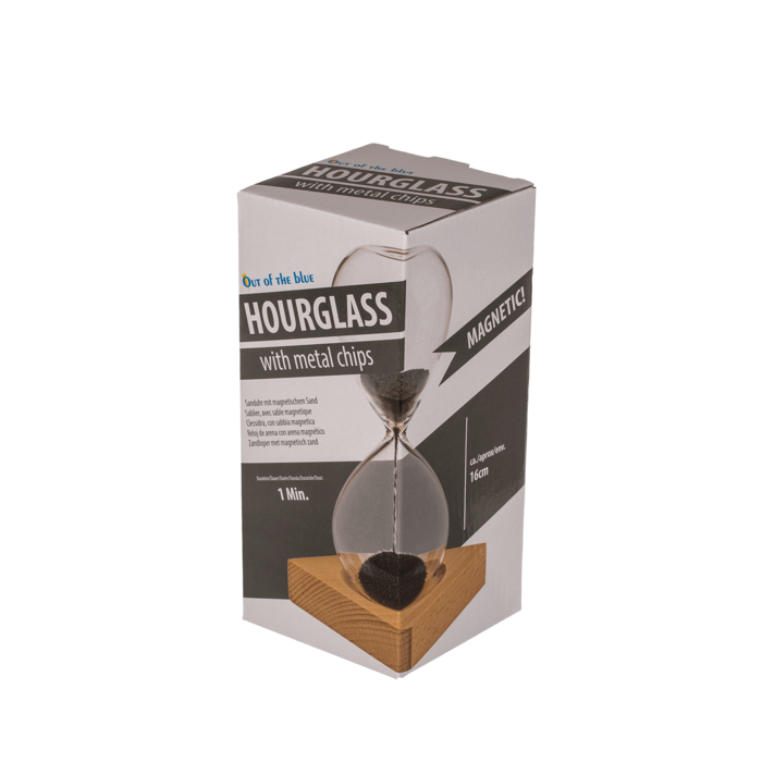 Out of the blue KG - Wholesale Decorative Tabletop Object - Sandglass, with magnetic sand,2