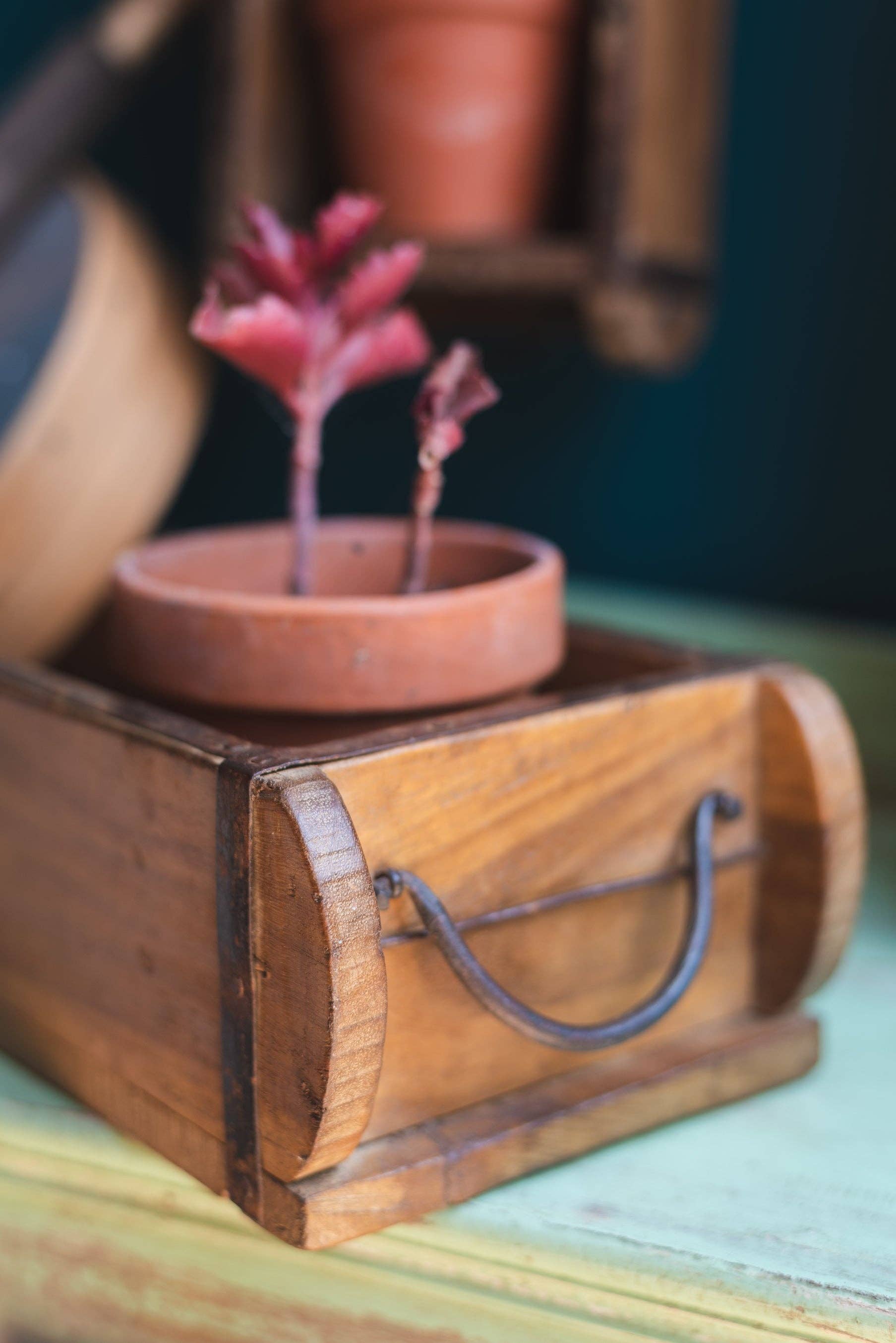 Ian Snow Ltd – wholesale Förvaringsbehållare – Trä Vintage Dubbel Tegelform9