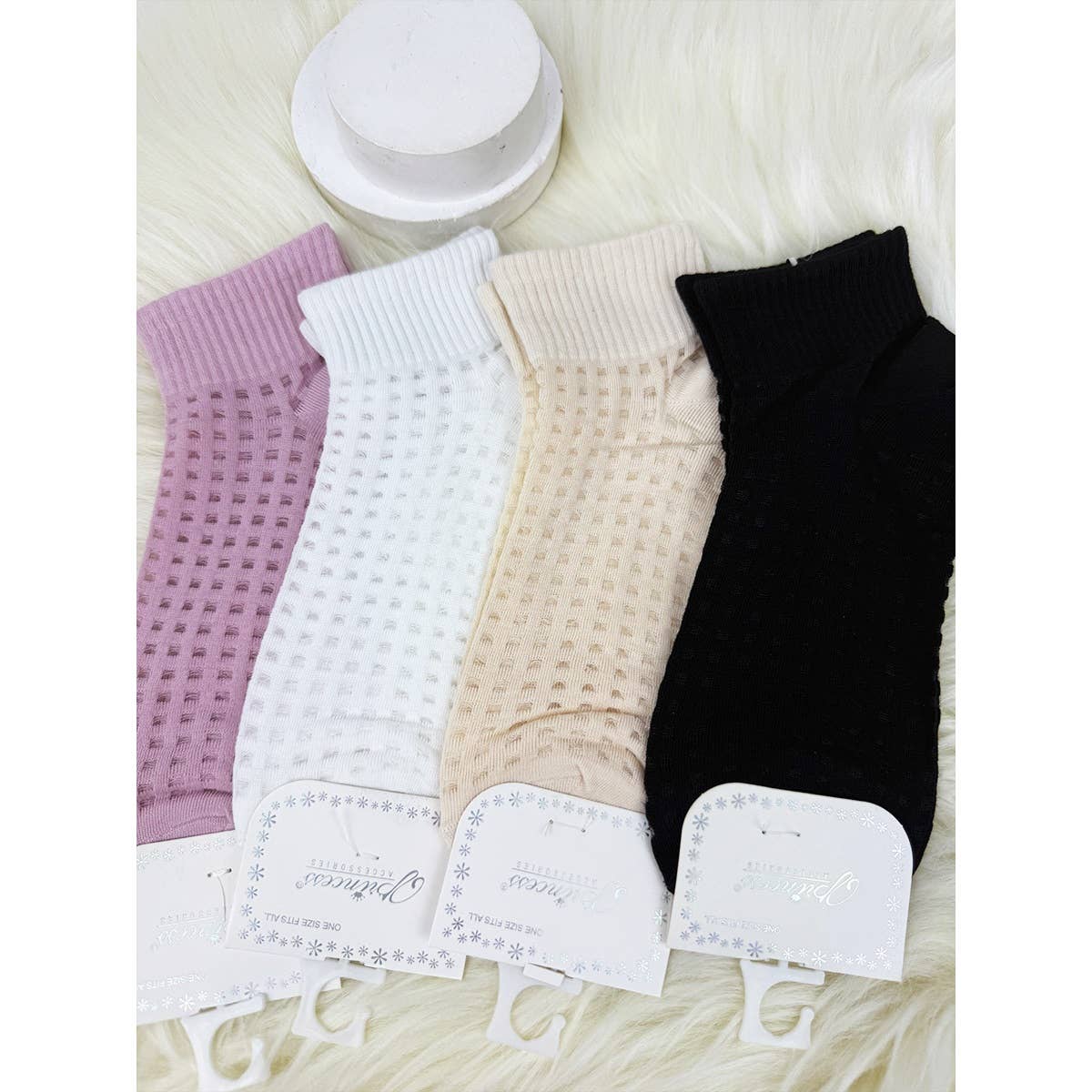 MIX COLOR Summer Waffle Shaped Socks for wholesale on Faire4