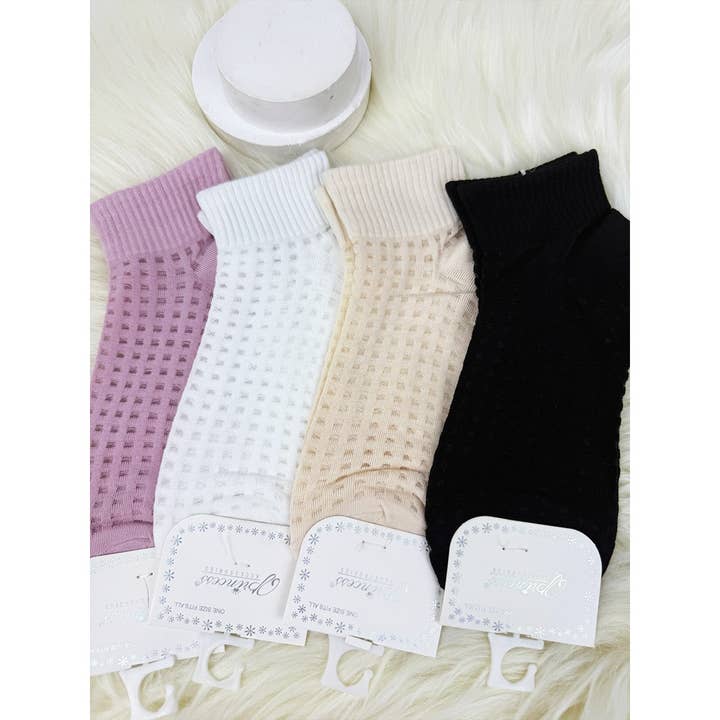 MIX COLOR Summer Waffle Shaped Socks for wholesale on Faire4