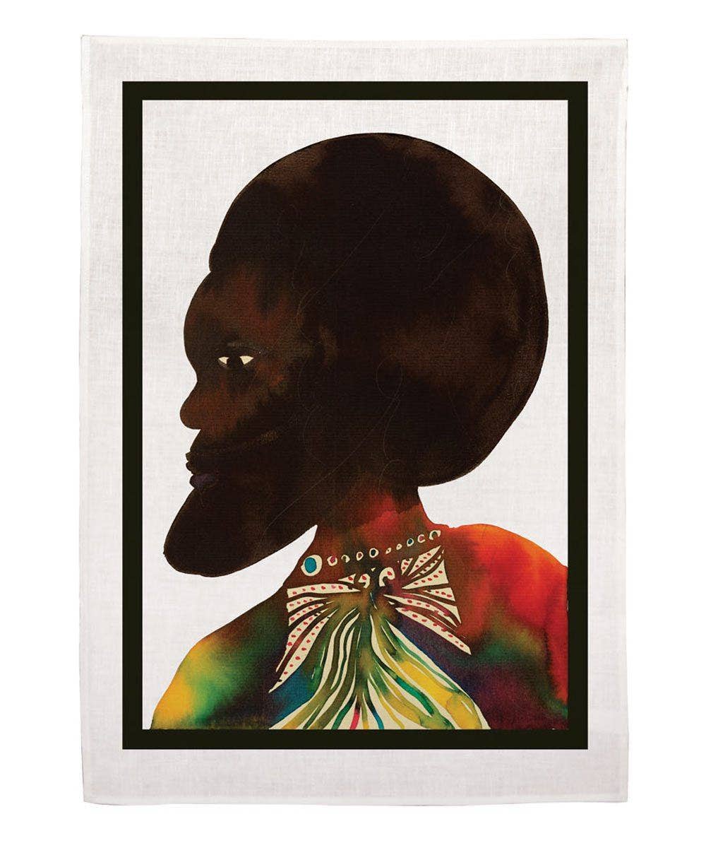 Third Drawer Down USA - Wholesale Tea Towel - Afromuses Couple (Man) x Chris Ofili0