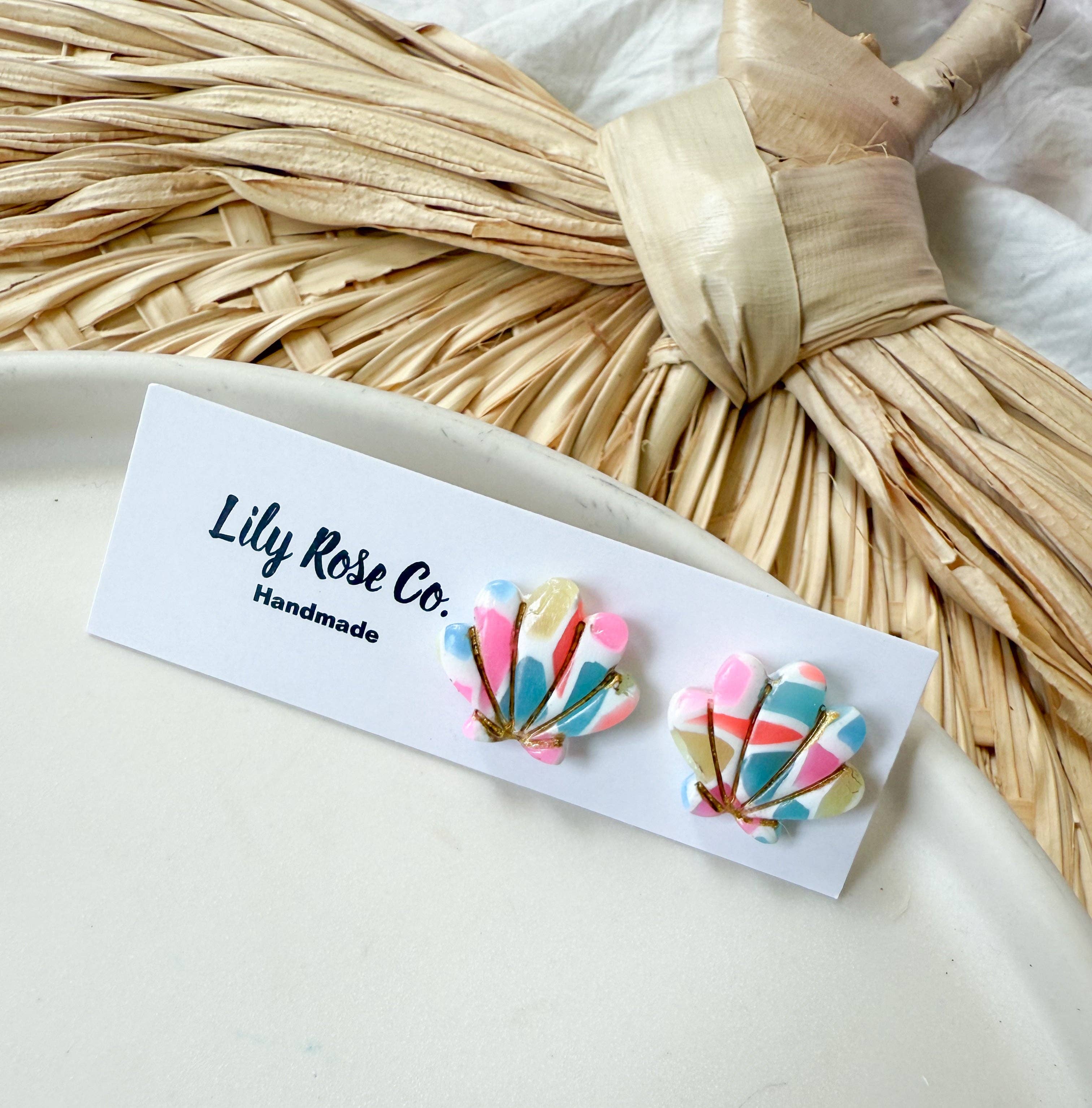 Lily Rose Co. - Wholesale Stud/Post Earrings - Shell Stud Earrings2