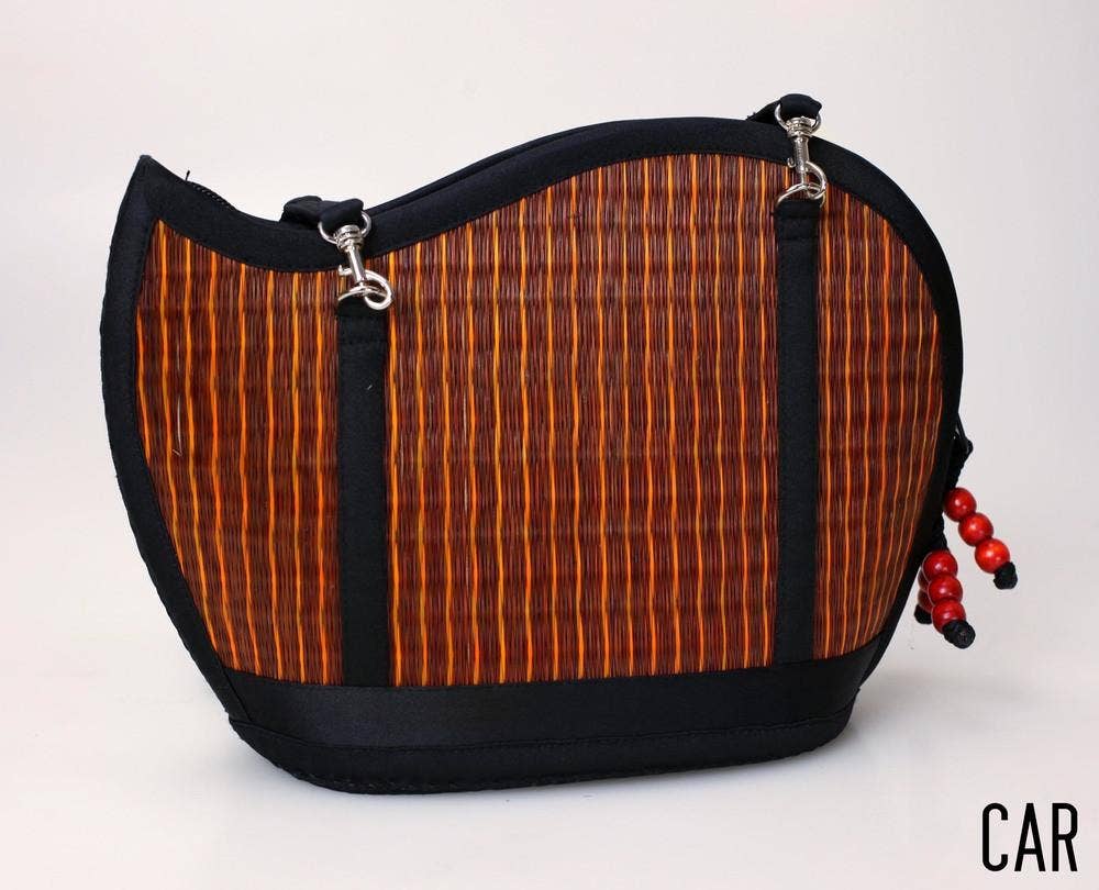 Baskets of Cambodia - Wholesale Crossbody Bag - Women's - Award-Winning Medium Size Asymmetrical Kiri Wave Purse24