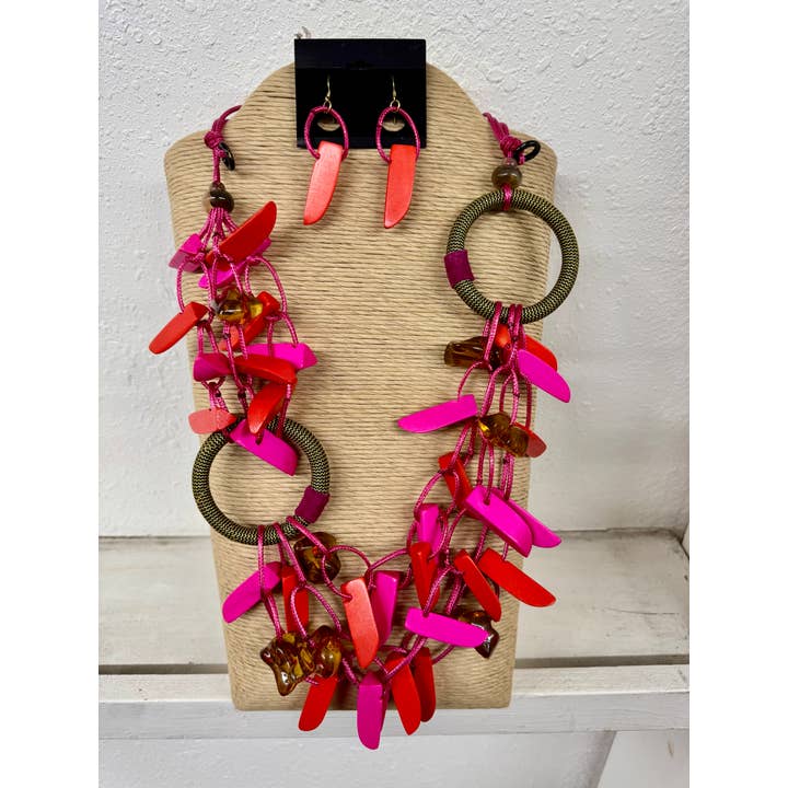 4 STRENGEN ROZE VERSTELBAAR WASKOORD MET 2 GOUDEN RONDE RINGEN W voor wholesale door International Duru's