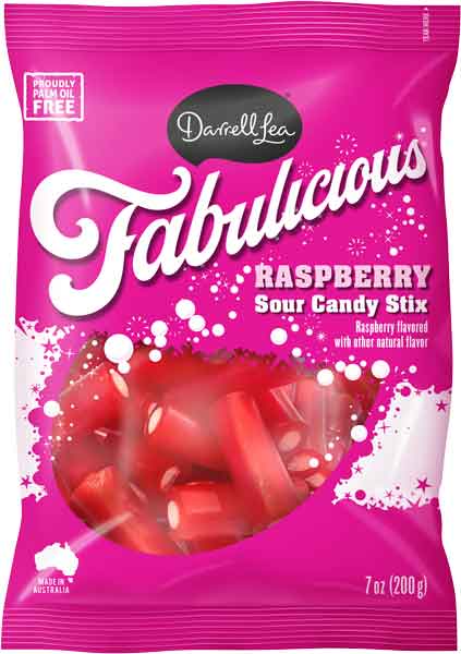 Hudson Meat Company - Wholesale Licorice - LICORICE BITES SOUR RASPBRY     -     DARRELL LEA0