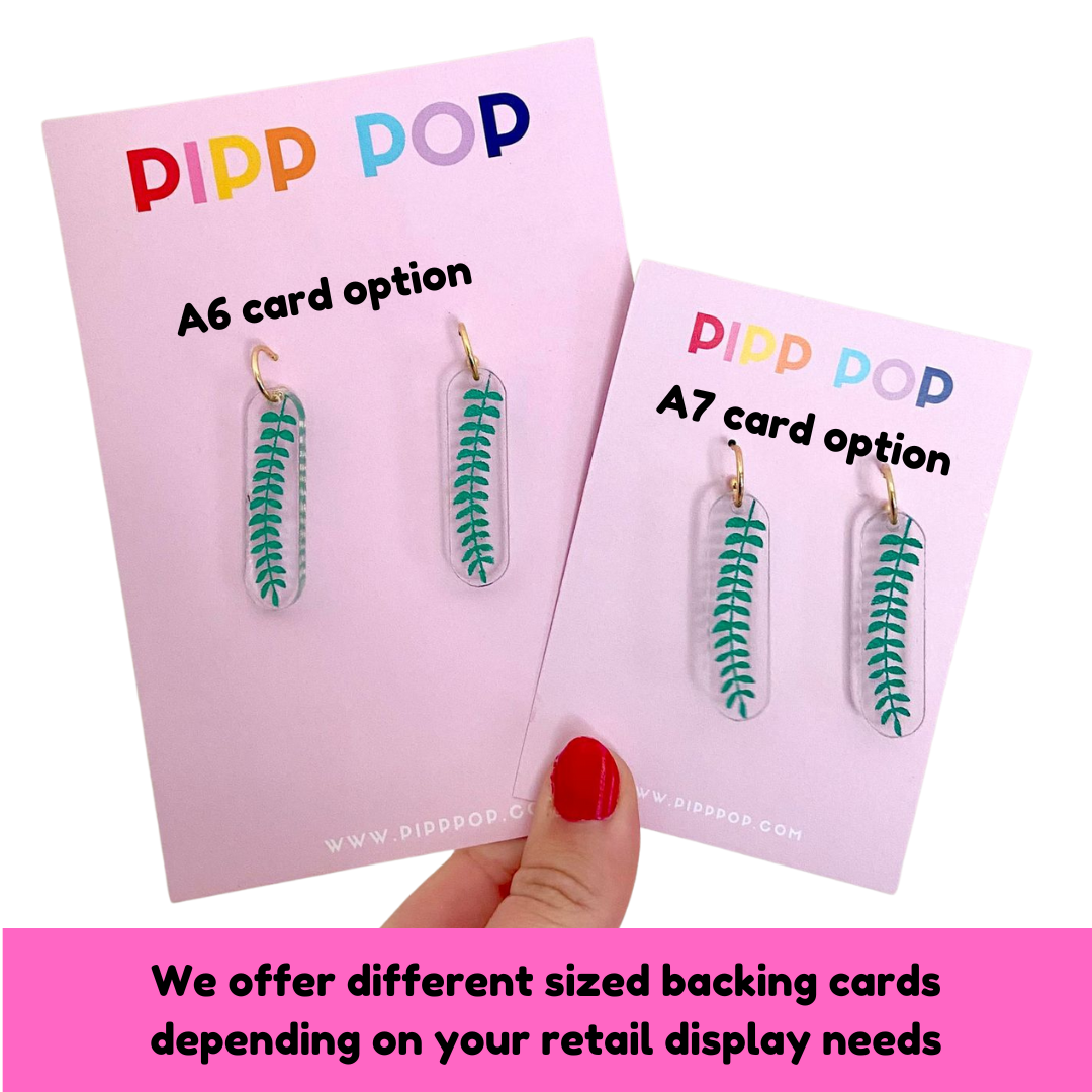 Pipp Pop - Wholesale Dangle Earrings - Big Love Dangles - 14 Colours Available9