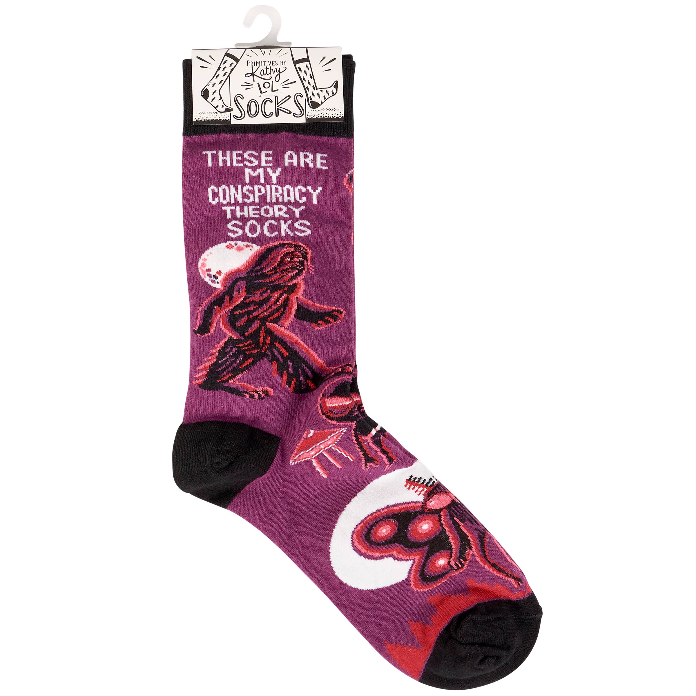 Primitives by Kathy - Wholesale Socks - Unisex - These Are My Conspiracy Theory Socks3