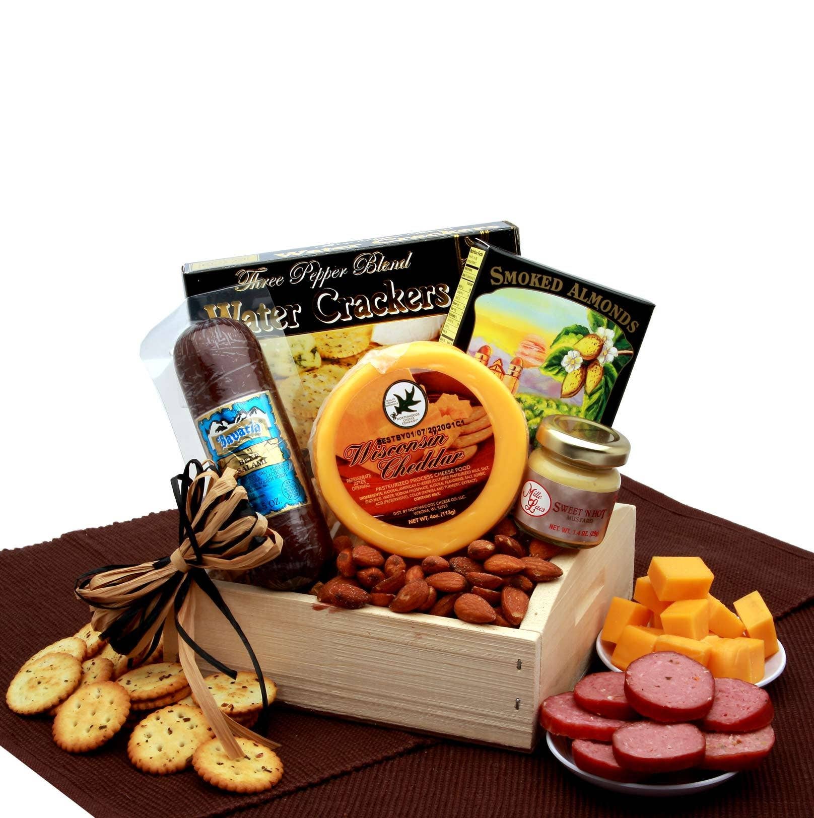 Gift Basket Drop Shipping - Wholesale Gift Box - Sausage and Cheese Snacker