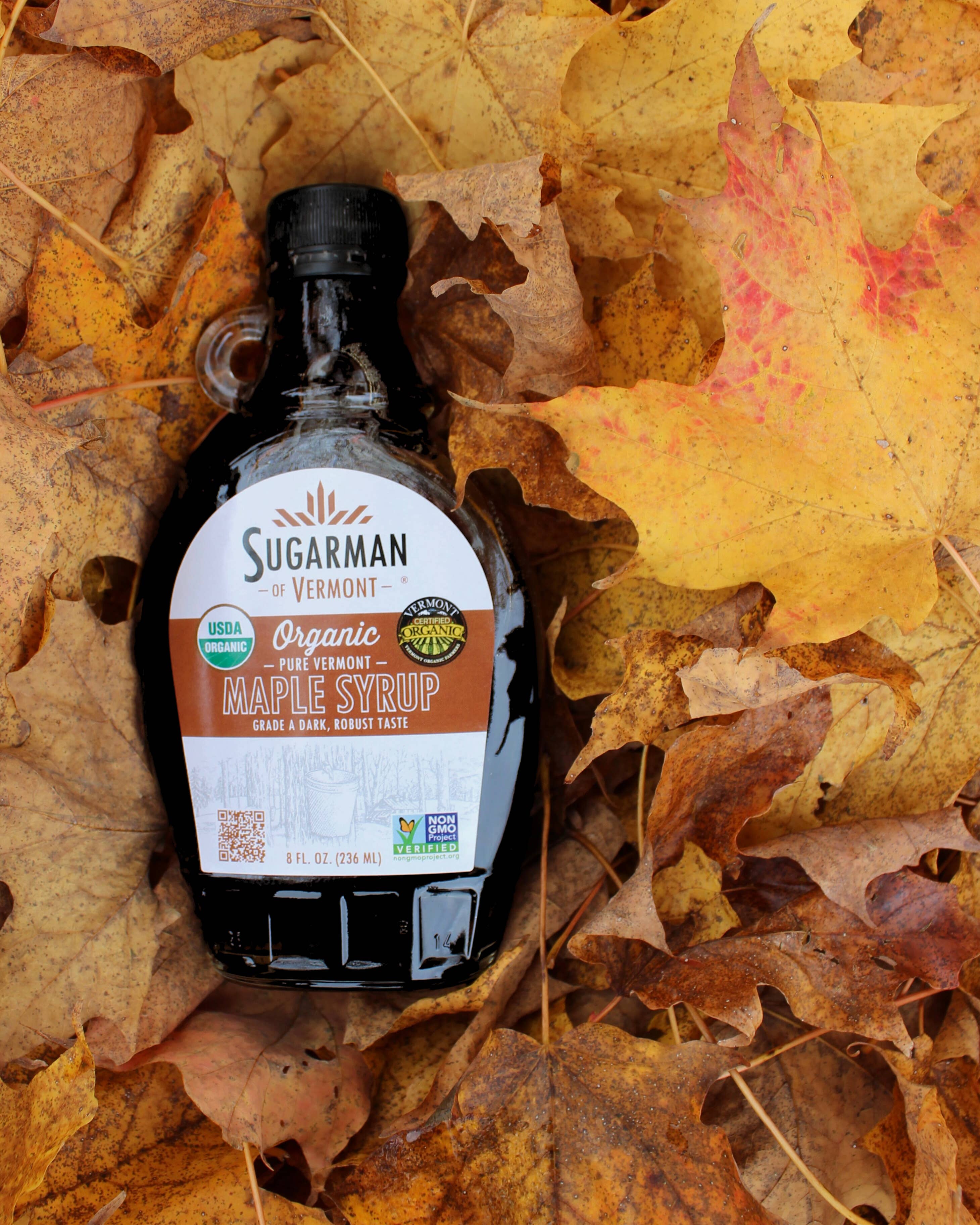 Sugarman of Vermont - Wholesale Maple Syrup - Organic Pure VT Maple Syrup, 8 fl. oz. (12/case)1