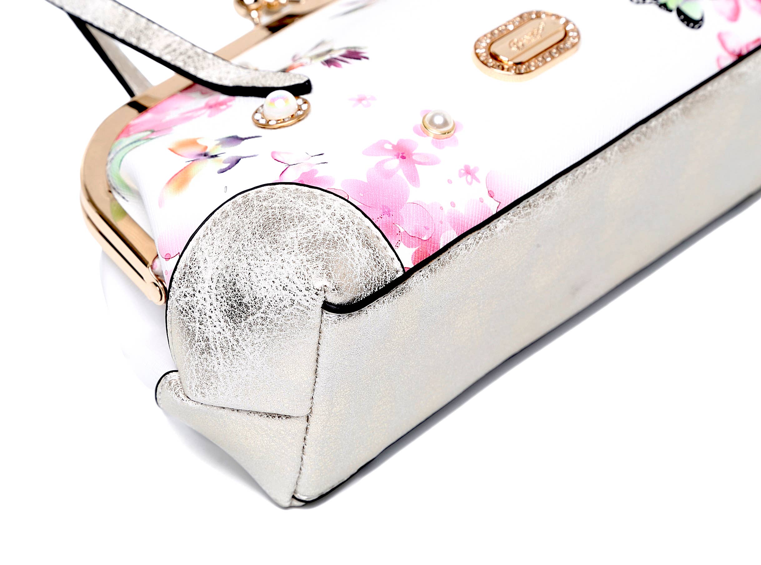 Brangio (Italy) Company Inc. - Wholesale Crossbody Bag - Women's - Brangio Italy Floral & Hummingbird Crossbody Bag5