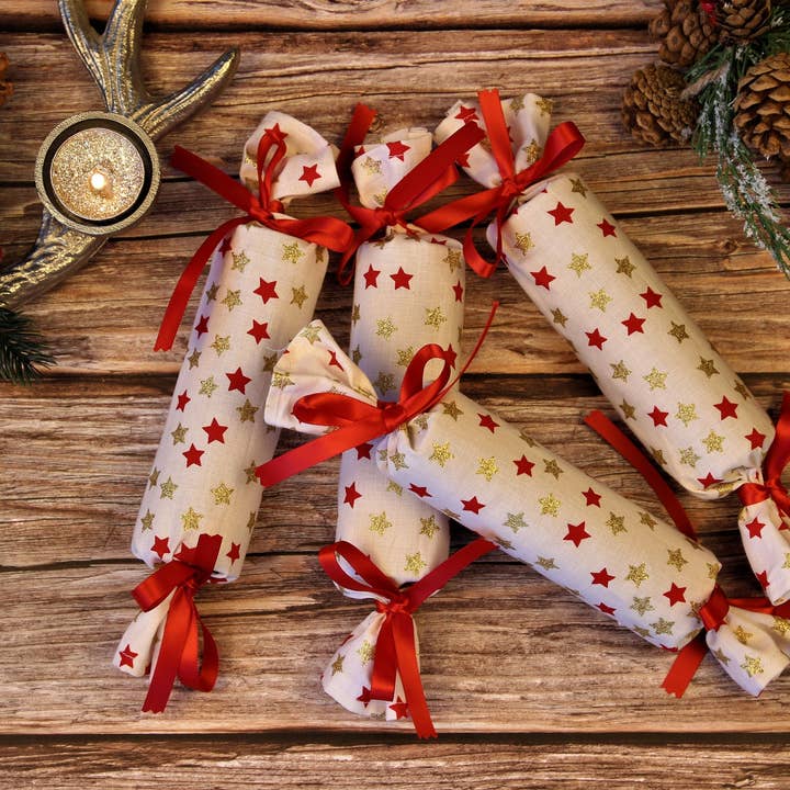 Mummy's Marvellous Makes Ltd - Wholesale Christmas Decoration - Christmas Cracker, Reusable Fabric Crackers, Eco Friendly Crackers, Zero Waste, Stocking Filler, Christmas Table, Christmas Decoration1