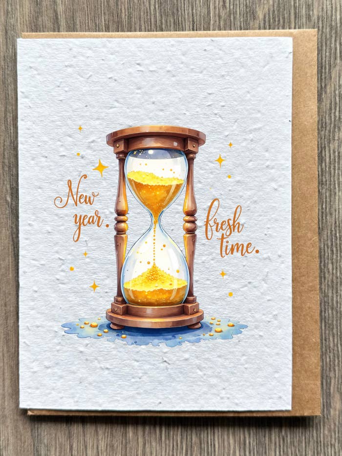 Sablier Nouvel An pour la vente par The Flora Page