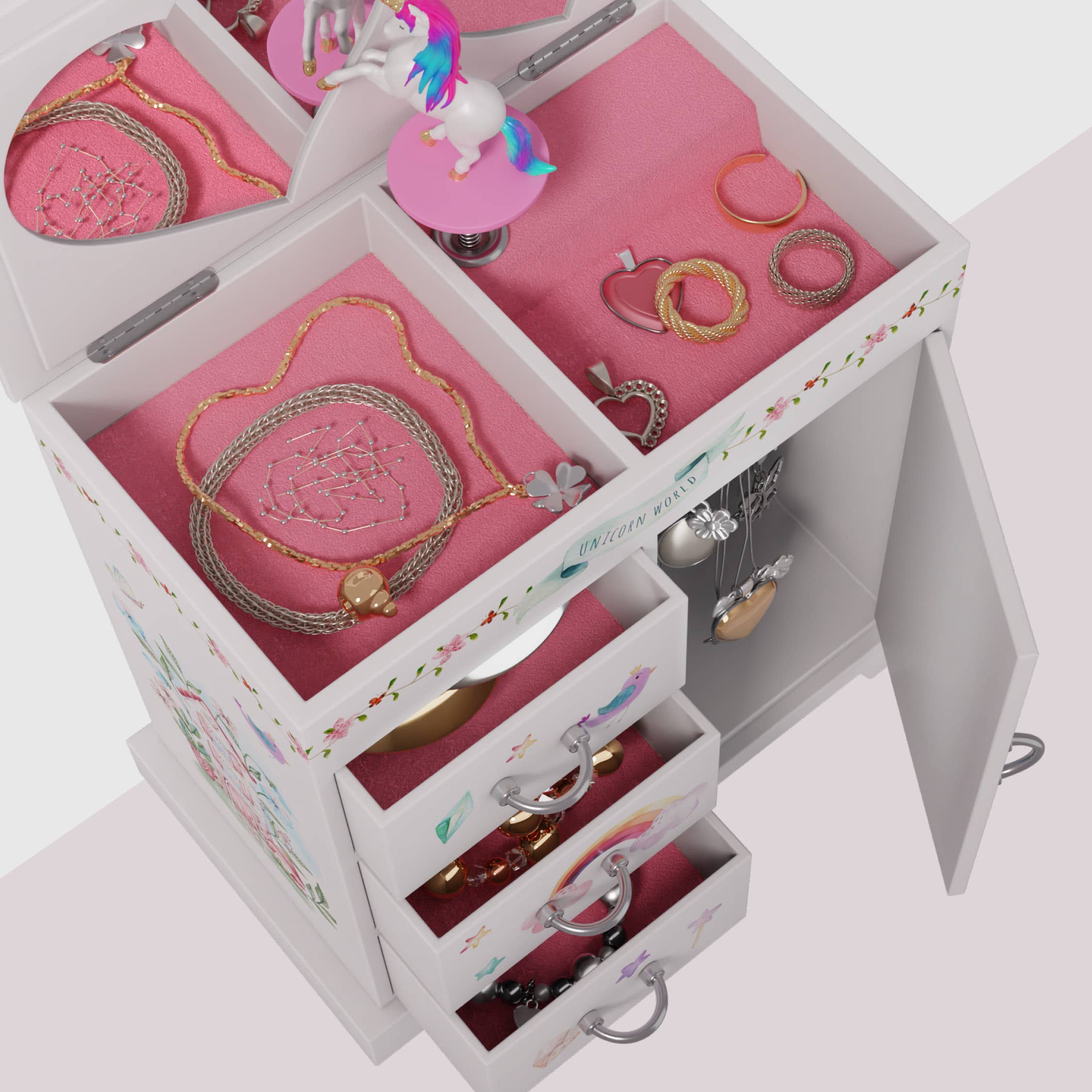 Dan&Darci - Wholesale Jewelry Box/Organizer - Kids - Unicorn Musical Jewelry Box for Kids, Gifts for Girls, Toy2