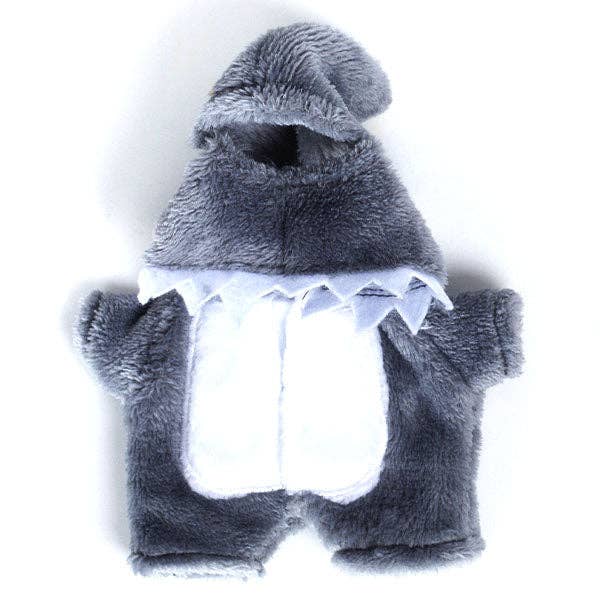 Showcase - Wholesale Doll Clothing - Kids - Outfit: Grey Shark Onesie Costume for Dolls - Petite Threads x Cozy Cuddler1